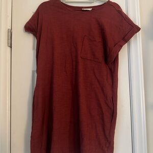 Women's Mini Dress in Rich Burgundy